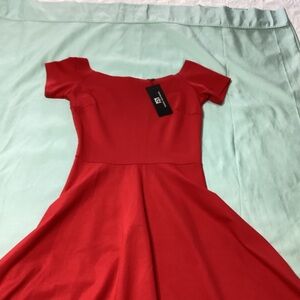 Sarin Mathews Red Dress